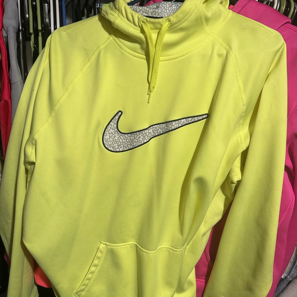 Nike Neon Yellow Pullover with Swoosh